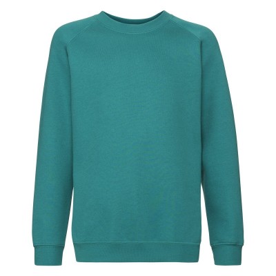 Felpe Kids Premium Raglan Sweat colore emerald taglia 3/4