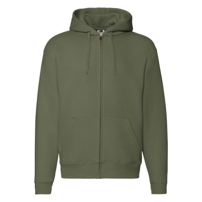 Felpe Premium Hooded Sweat Jacket colore classic olive taglia L