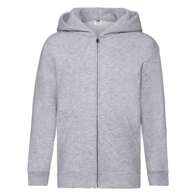 Felpe Kids Premium Hooded Sweat Jacket colore heather grey taglia 5/6