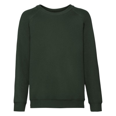 Felpe Kids Classic Raglan Sweat colore bottle green taglia 5/6