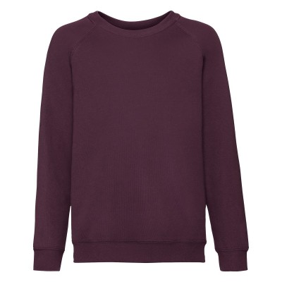 Felpe Kids Classic Raglan Sweat colore burgundy taglia 3/4