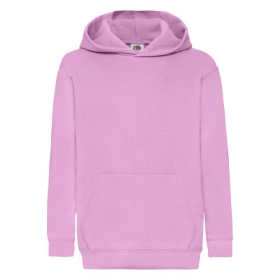 Felpe Kids Classic Hooded Sweat colore light pink taglia 5/6