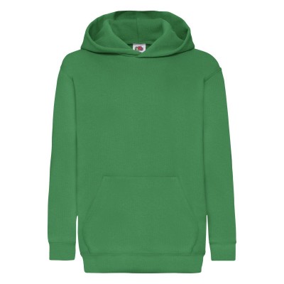 Felpe Kids Classic Hooded Sweat colore kelly green taglia 5/6