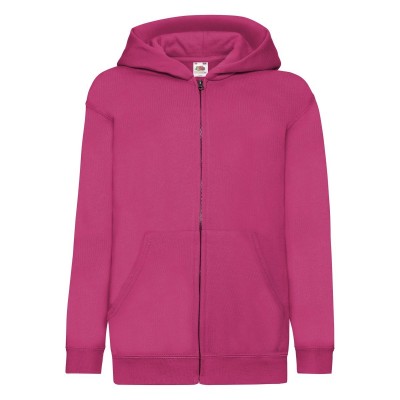 Felpe Kids Classic Hooded Sweat Jacket colore fuchsia taglia 5/6