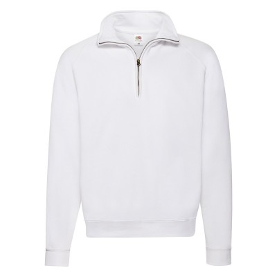 Felpe Classic Zip Neck Sweat colore white taglia S