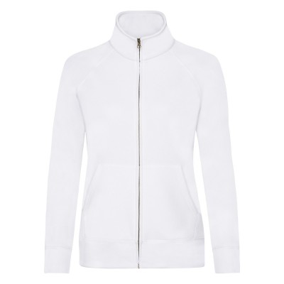 Felpe Ladies Premium Sweat Jacket colore white taglia XL