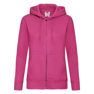 Felpe Ladies Premium Hooded Sweat Jacket colore fuchsia taglia XL