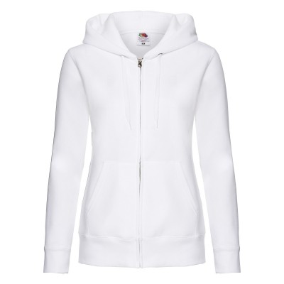 Felpe Ladies Premium Hooded Sweat Jacket colore white taglia XS