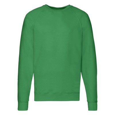 Felpe Lightweight Raglan Sweat colore kelly green taglia S