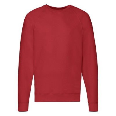 Felpe Lightweight Raglan Sweat colore red taglia S