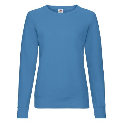 Felpe Ladies Lightweight Raglan Sweat colore azure blue taglia XS
