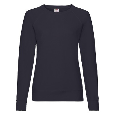 Felpe Ladies Lightweight Raglan Sweat colore deep navy taglia XS