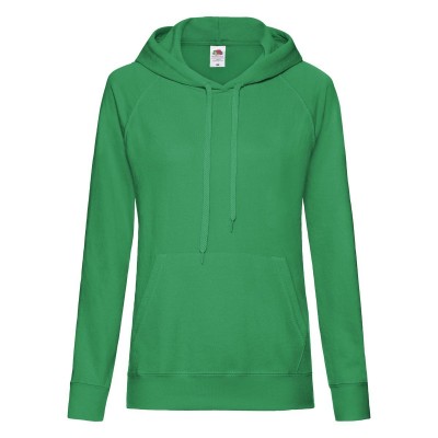 Felpe Ladies Lightweight Hooded Sweat colore kelly green taglia XS