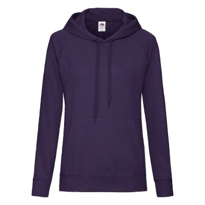Felpe Ladies Lightweight Hooded Sweat colore purple taglia XS