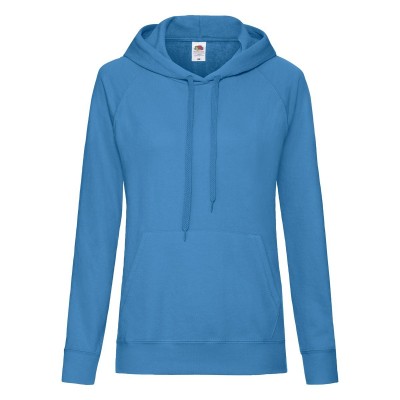 Felpe Ladies Lightweight Hooded Sweat colore azure blue taglia XS