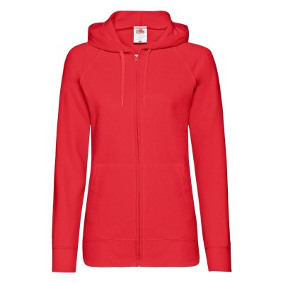 Felpe Ladies Lightweight Hooded Sweat Jacket colore red taglia XS