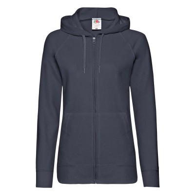 Felpe Ladies Lightweight Hooded Sweat Jacket colore deep navy taglia XS
