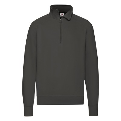 Felpe Lightweight Zip Neck Sweat colore light graphite taglia S