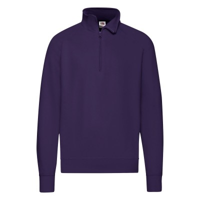 Felpe Lightweight Zip Neck Sweat colore purple taglia S
