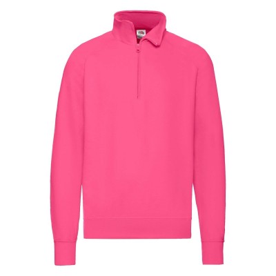 Felpe Lightweight Zip Neck Sweat colore fuchsia taglia S