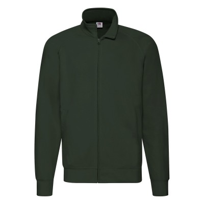 Felpe Lightweight Sweat Jacket colore bottle green taglia M