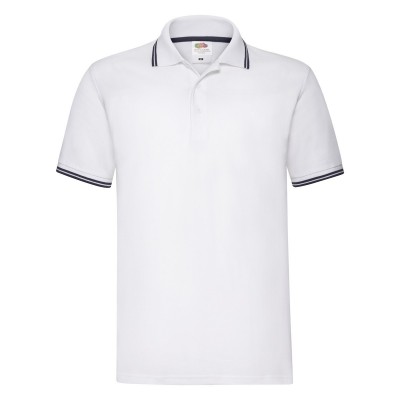 Polo Premium Tipped Polo colore white-deep navy taglia S