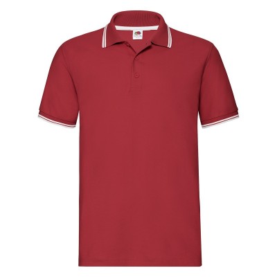 Polo Premium Tipped Polo colore red-white taglia S