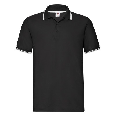 Polo Premium Tipped Polo colore black-white taglia S