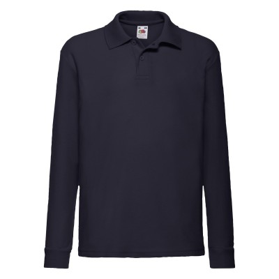 Polo Kids 65/35 Long Sleeve Polo colore deep navy taglia 5/6