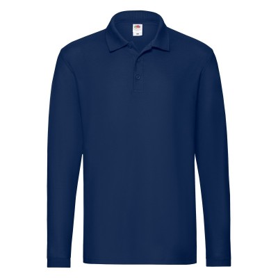 Polo Premium Long Sleeve Polo colore navy taglia XXL