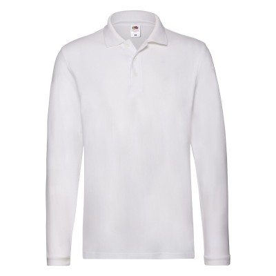 Polo Premium Long Sleeve Polo colore white taglia S