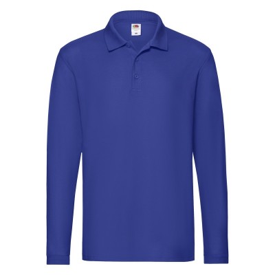 Polo Premium Long Sleeve Polo colore royal blue taglia S