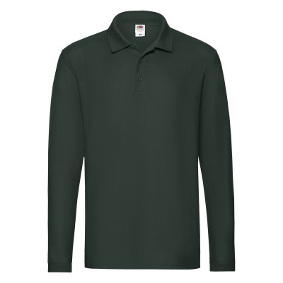 Polo Premium Long Sleeve Polo colore forest green taglia S