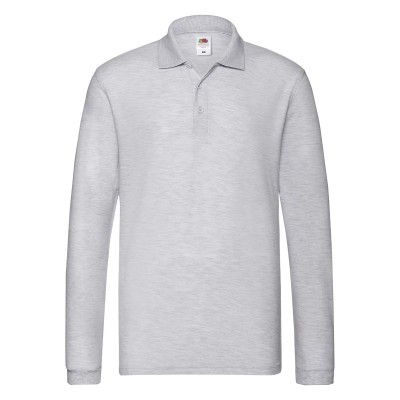 Polo Premium Long Sleeve Polo colore ash taglia S