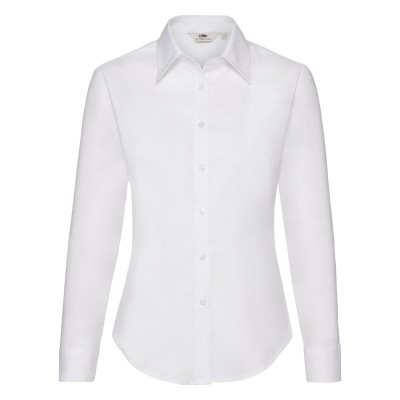 Camicie Ladies Oxford Shirt Long Sleeve colore white taglia XS