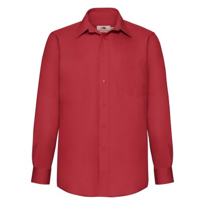 Camicie Poplin Shirt Long Sleeve colore red taglia S