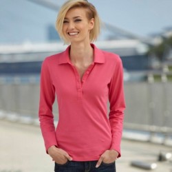 Polo Ladies Elastic Polo Long-Sleeved