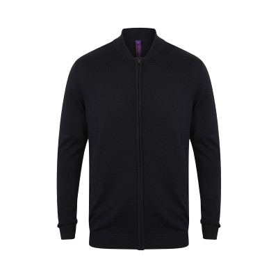 Camicie Unisex Knitted Bomber Jacket colore navy taglia XXS