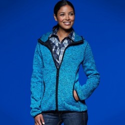 Pile Ladies' Knitted Fleece Hoody
