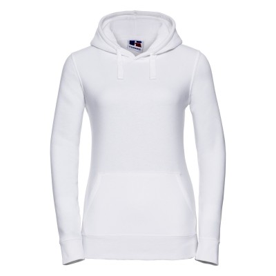 Felpe Ladies' Authentic Hooded Sweat colore white taglia XS