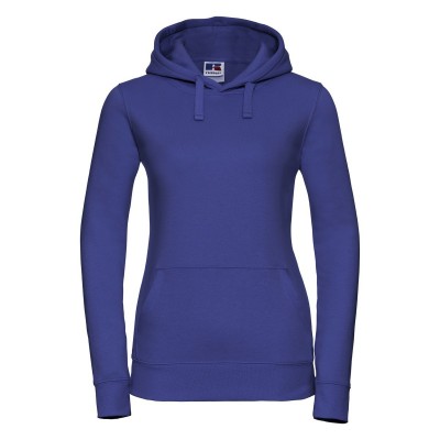 Felpe Ladies' Authentic Hooded Sweat colore bright royal taglia XS