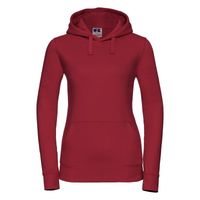 Felpe Ladies' Authentic Hooded Sweat colore classic red taglia XS
