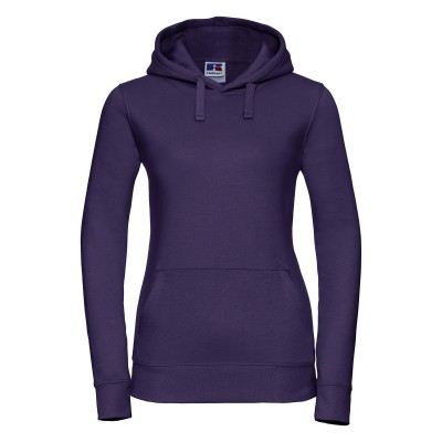 Felpe Ladies' Authentic Hooded Sweat colore purple taglia XS
