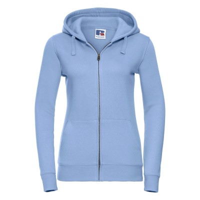 Felpe Sweat Authentic Zipped Hood p/Hooded W colore sky taglia XS