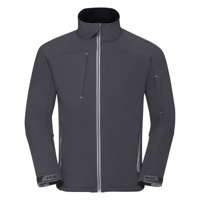 Soft shell Men's Bionic Softshell Jacket colore Iron Grey taglia XS
