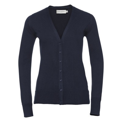 Maglieria Ladies' V-Neck Knitted Cardigan colore french navy taglia XXS