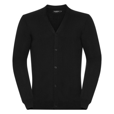 Maglieria Men's V-Neck Knitted Cardigan colore black taglia XXS