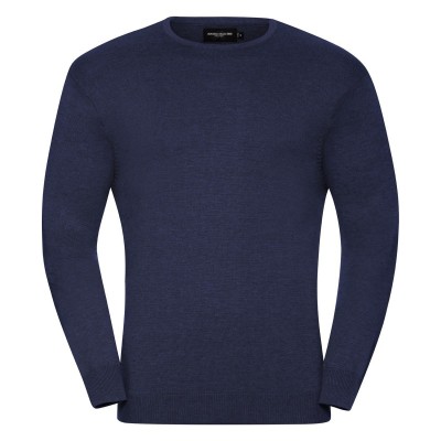 Maglieria Men's Crew Neck Knitted Pullover colore Denim Marl taglia XXS