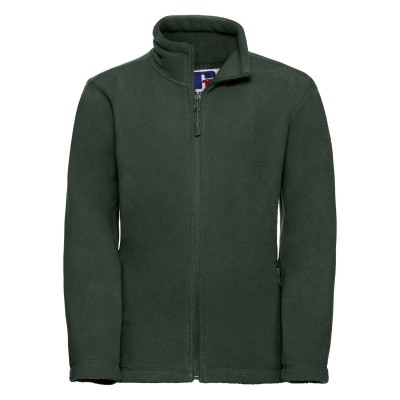 Pile Children's Full Zip Outdoor Fleece colore bottle green taglia 7/8