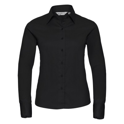 Camicie Ladies' Long Sleeve Classic Twill Shirt colore black taglia XS
